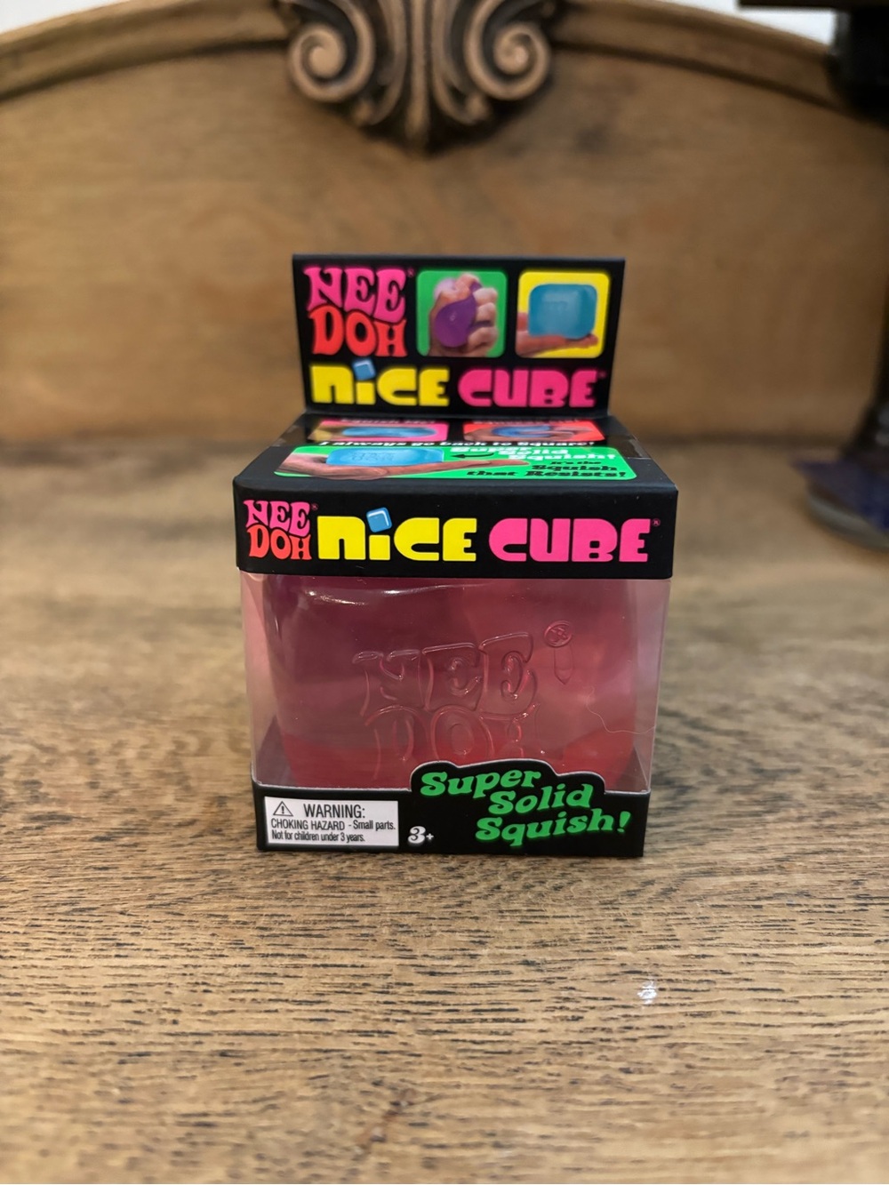 Nee Doh Nice Cube Super Solid Squish – Pink